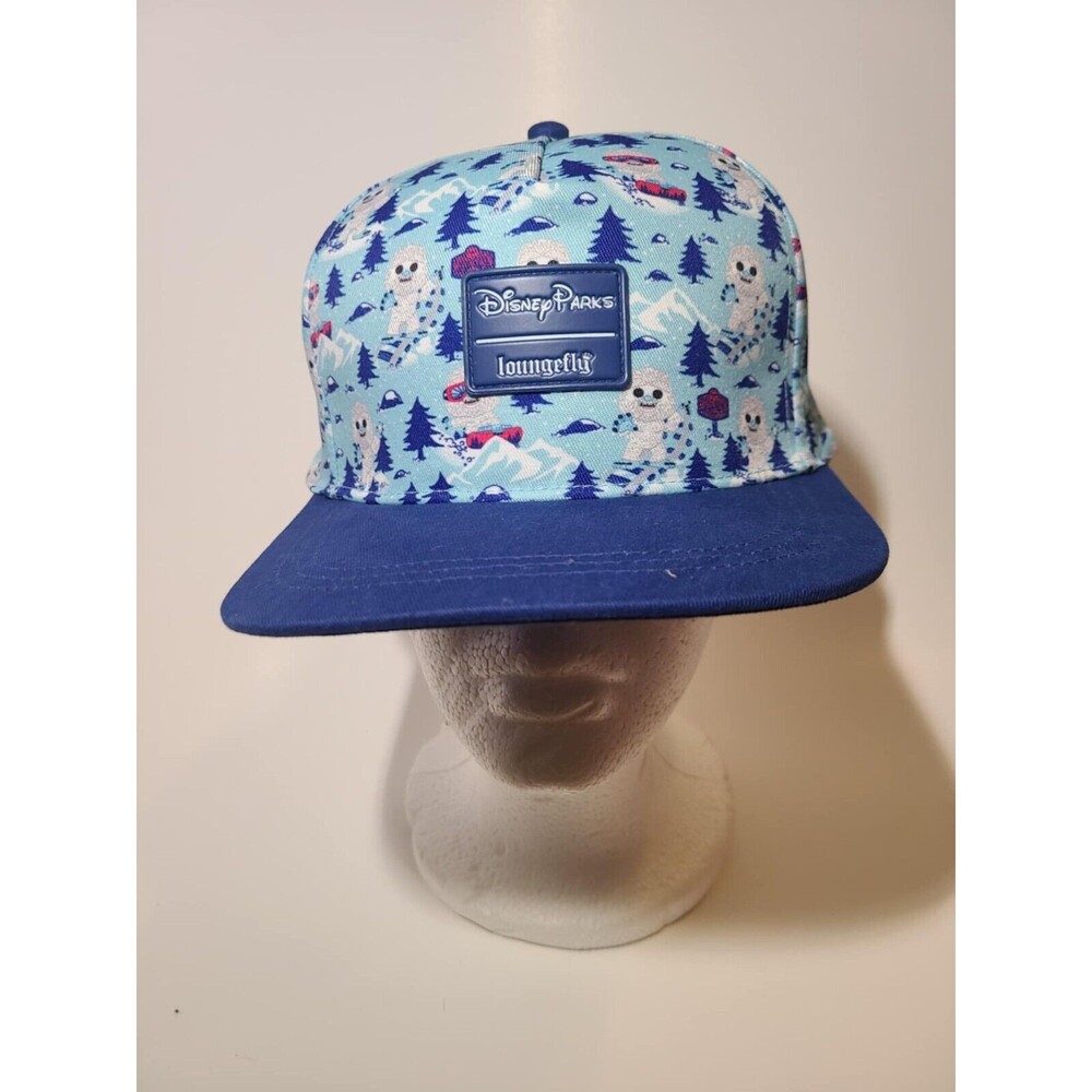 Disney Parks Loungefly Animal Kingdom Yeti Everest Baseball Cap Hat Blue NEW
